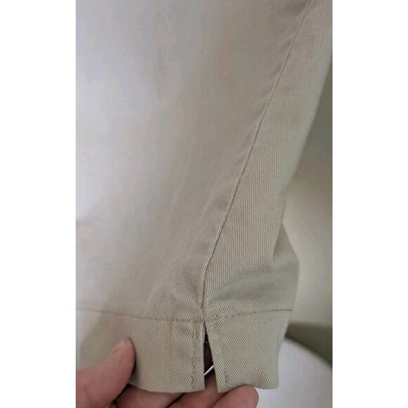 RIDERS STRETCH- WOMEN'S KHAKI CROPPED FLAT FRONT PANTS - SIZE 20W - Picture 3 of 10